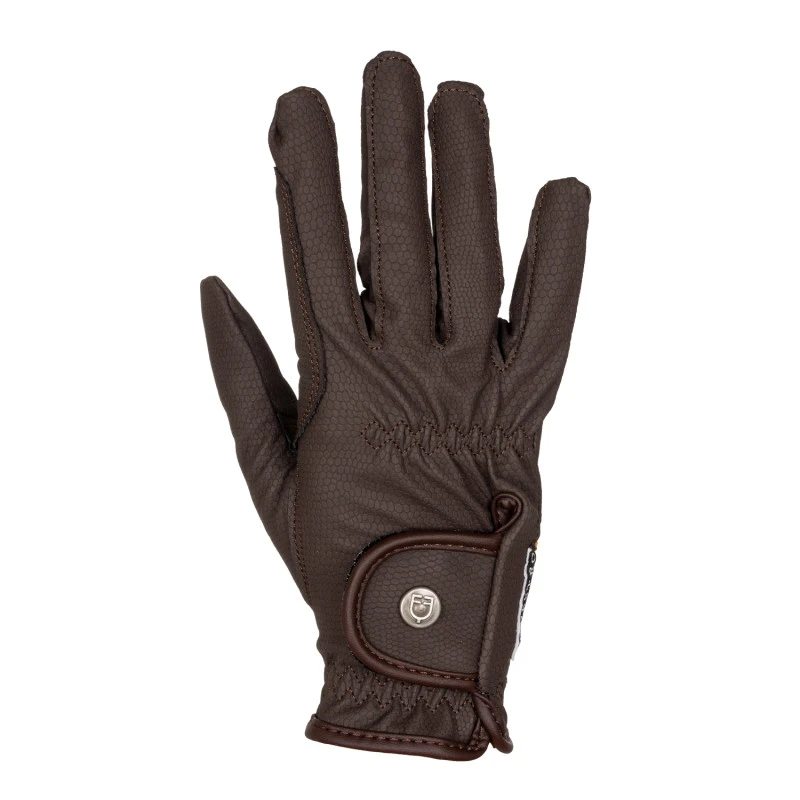 Unisex gloves in soft synthetic leather with hook-and-loop fastening
