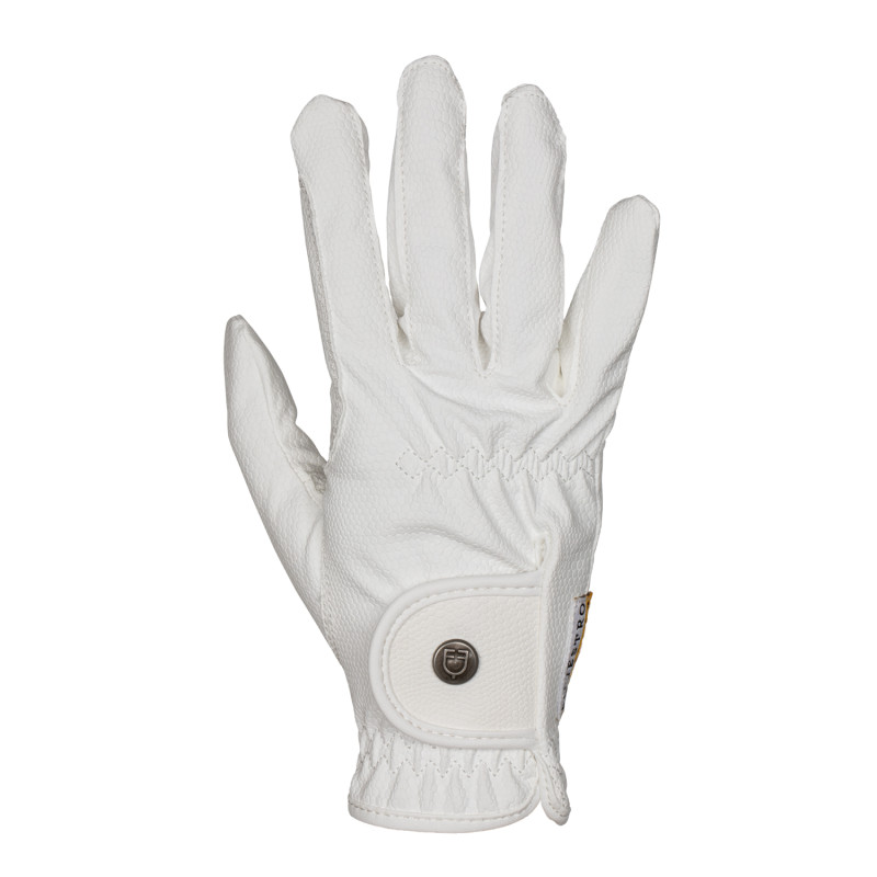 Unisex gloves in soft synthetic leather with hook-and-loop fastening