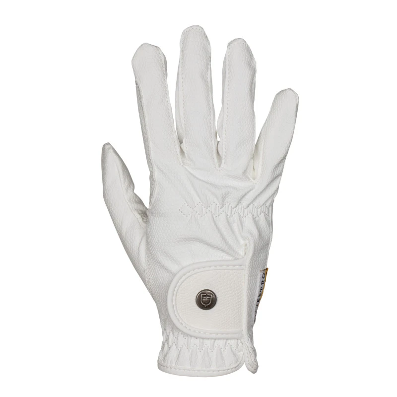 Unisex gloves in soft synthetic leather with hook-and-loop fastening