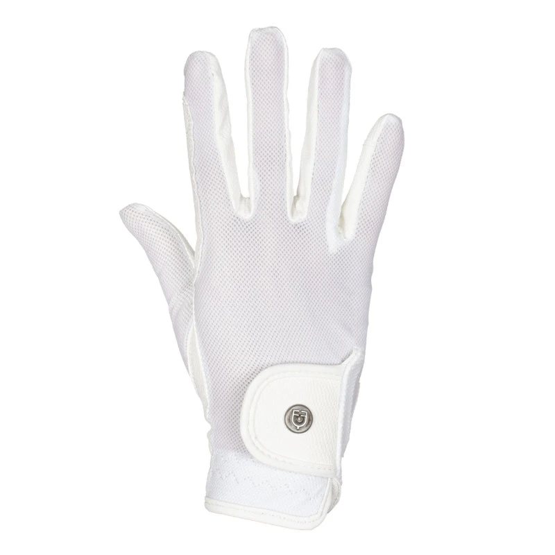 Unisex gloves in technical fabric and mesh