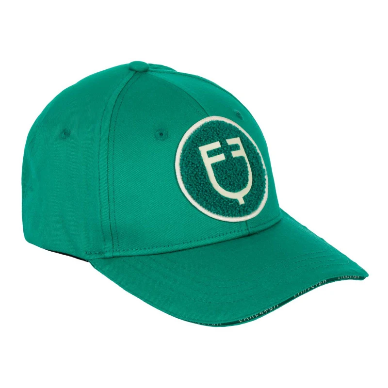 Baseball hat with sponge logo patch