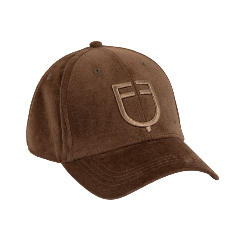 Unisex baseball cap in velvet-like fabric