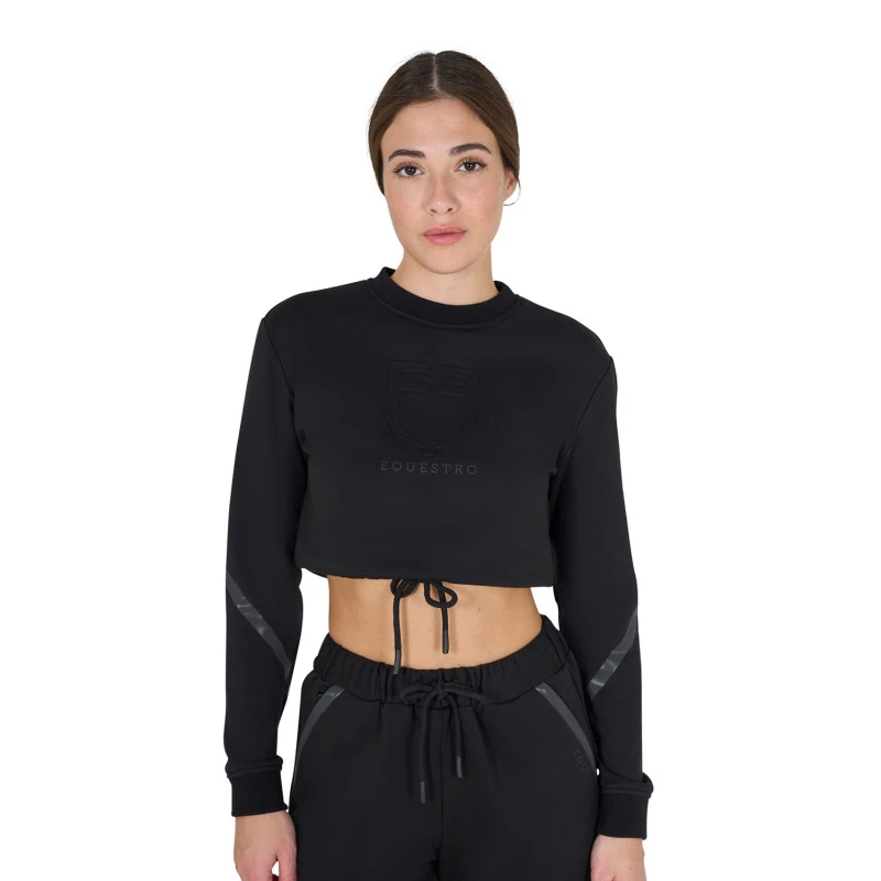 Damen-Cropped-Crewneck-Sweatshirt