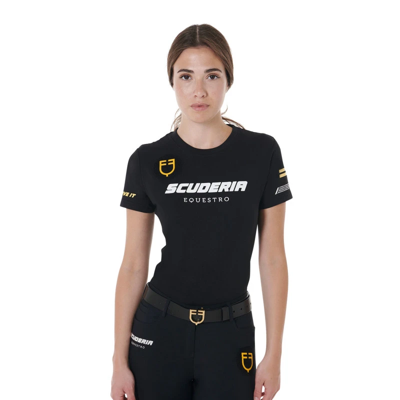 Scuderia Equestro Damen Slim Fit T-Shirt