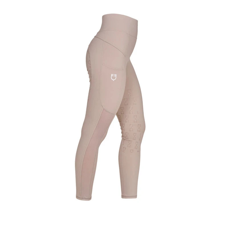 Damen-Slim-Fit-Leggings mit Mikromesh-Einsätzen