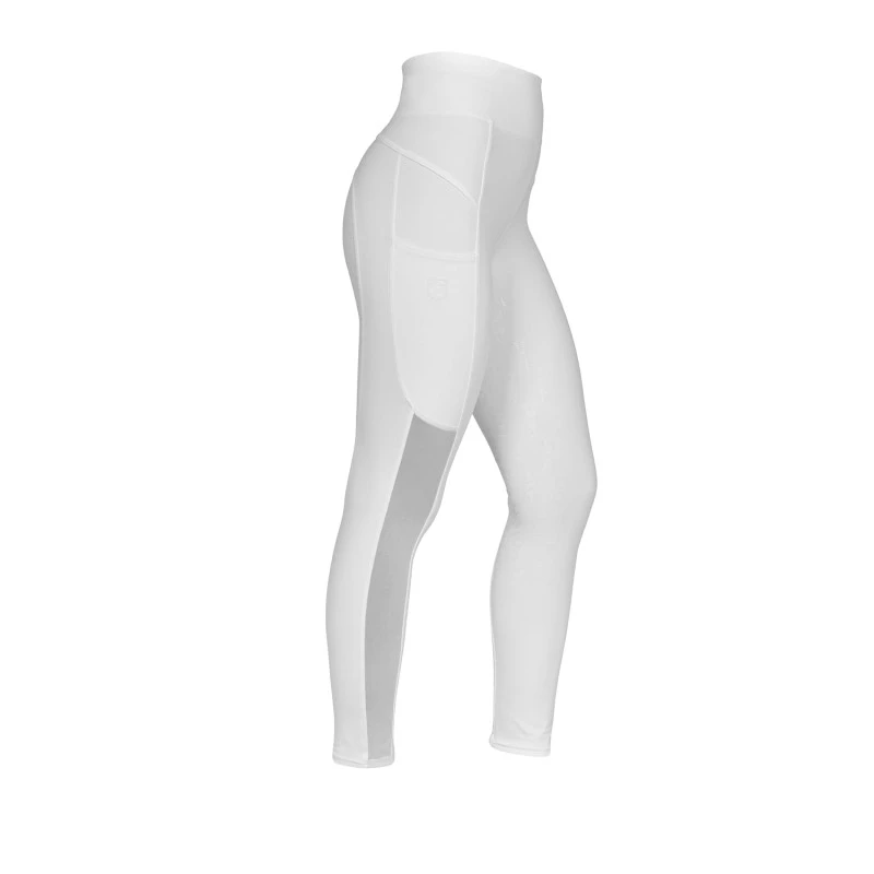 Women's slim fit leggings micro mesh inserts