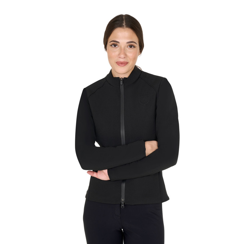 Women's softshell jacket in padded technical fabric