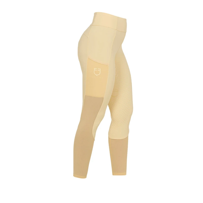 Women's full grip leggings with perforated inserts