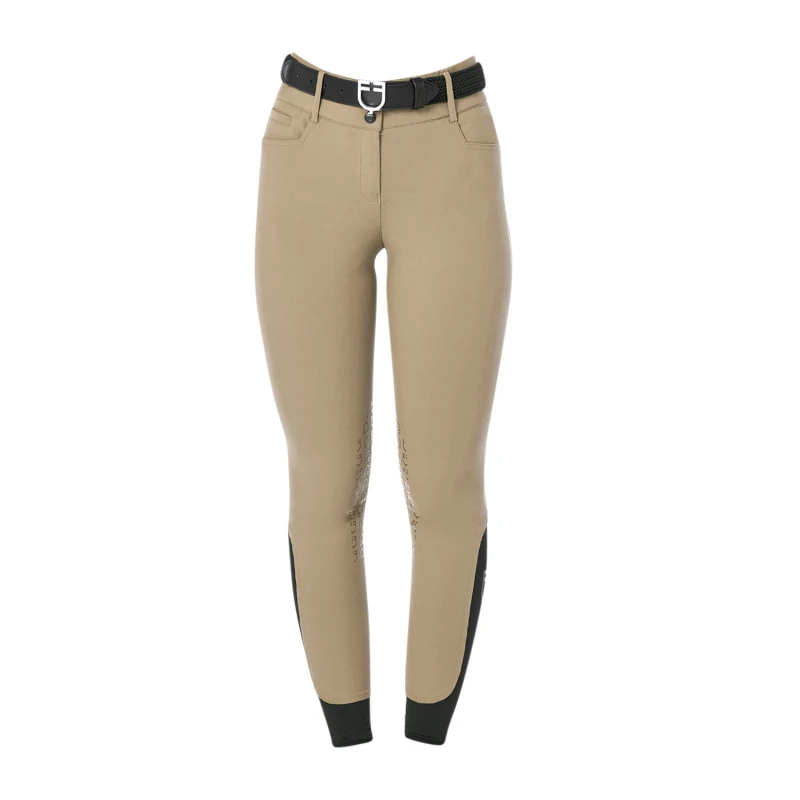 Pantalones de cintura alta para mujer con agarre en la rodilla