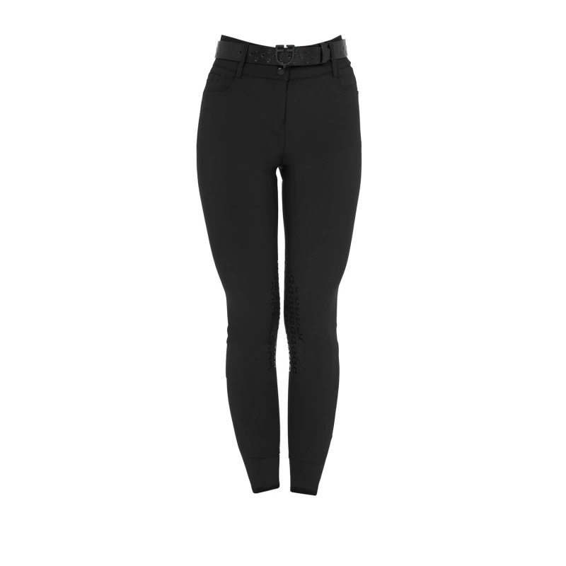 Pantalones de cintura alta para mujer con agarre en la rodilla