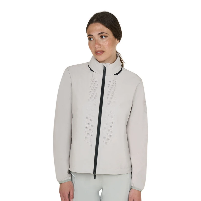 Women's softshell jacket with back logo