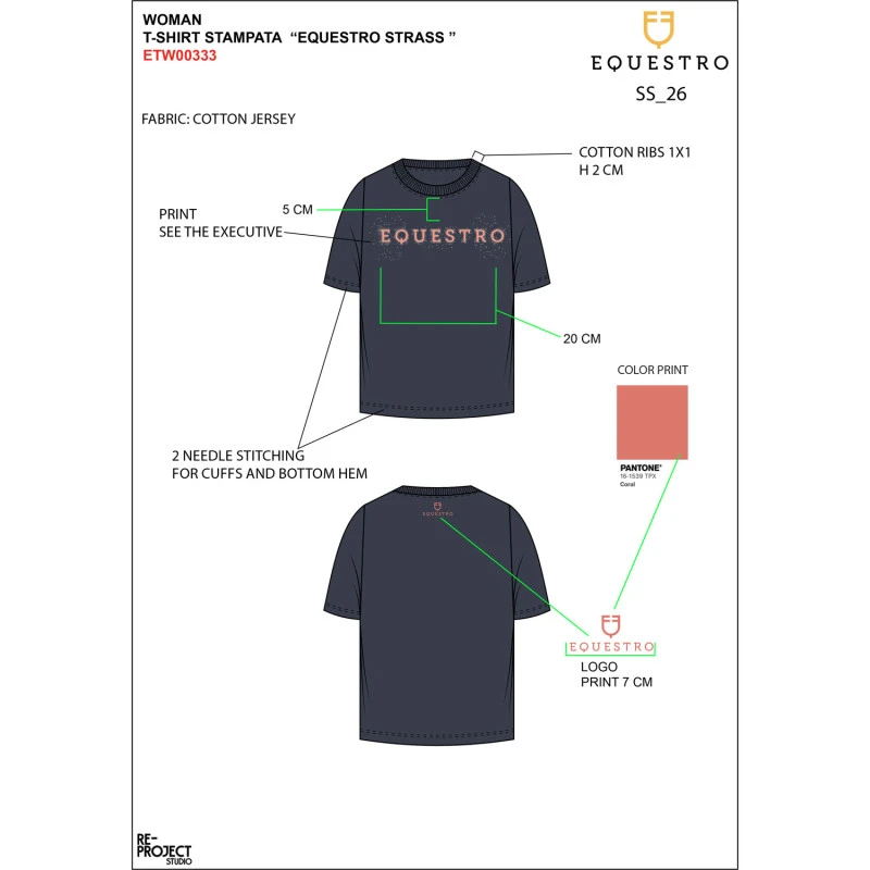 Women's Strass cotton T-shirt