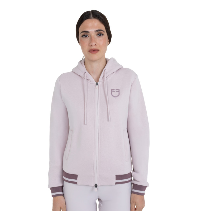 Women's hoodie with front zipper
