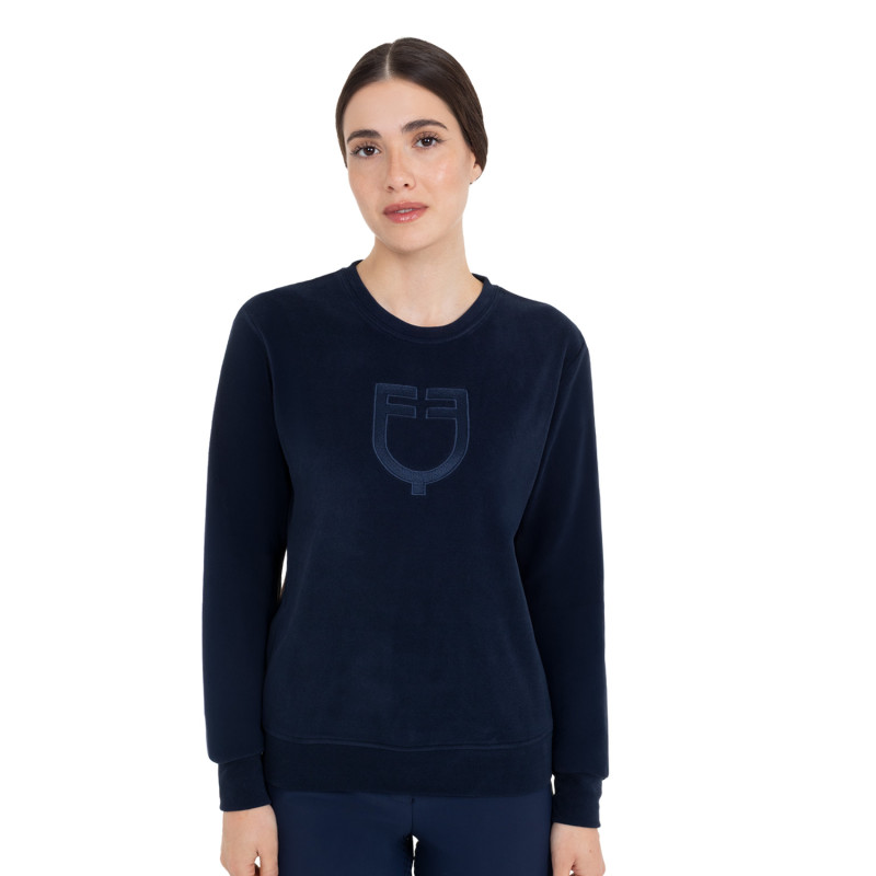 Women's fleece crewneck sweatshirt