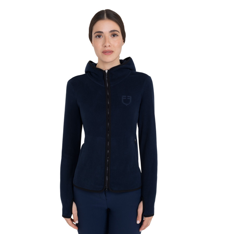 Women's fleece zip-up sweatshirt