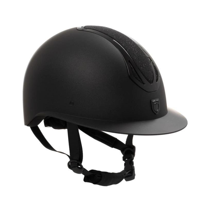 Azael Stone women's helmet with wide visor and rhinestones homologation EN 1384-2023