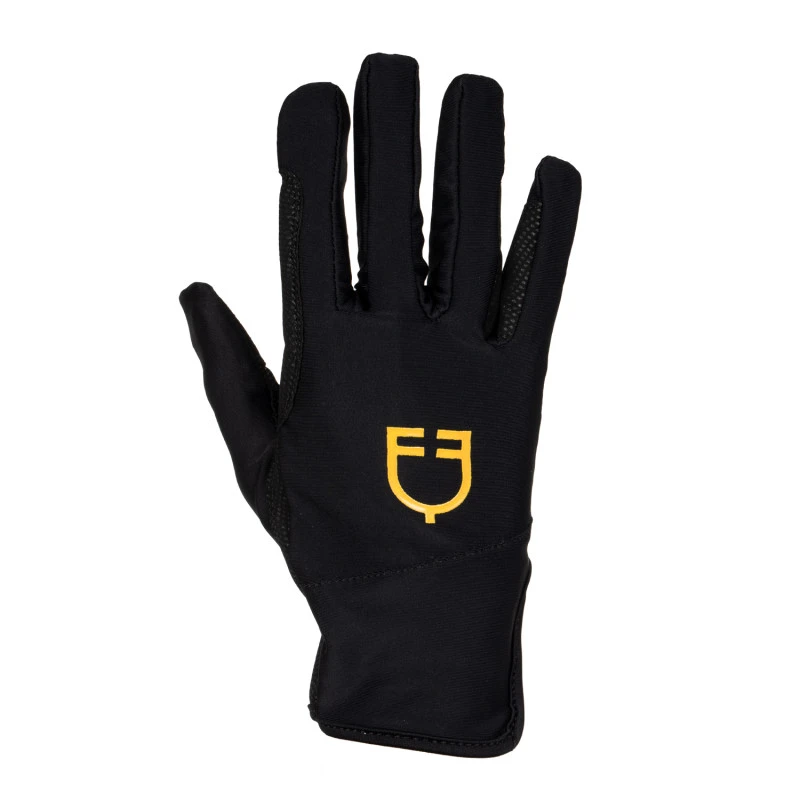 Women's gloves in special elastane fabric with logo
