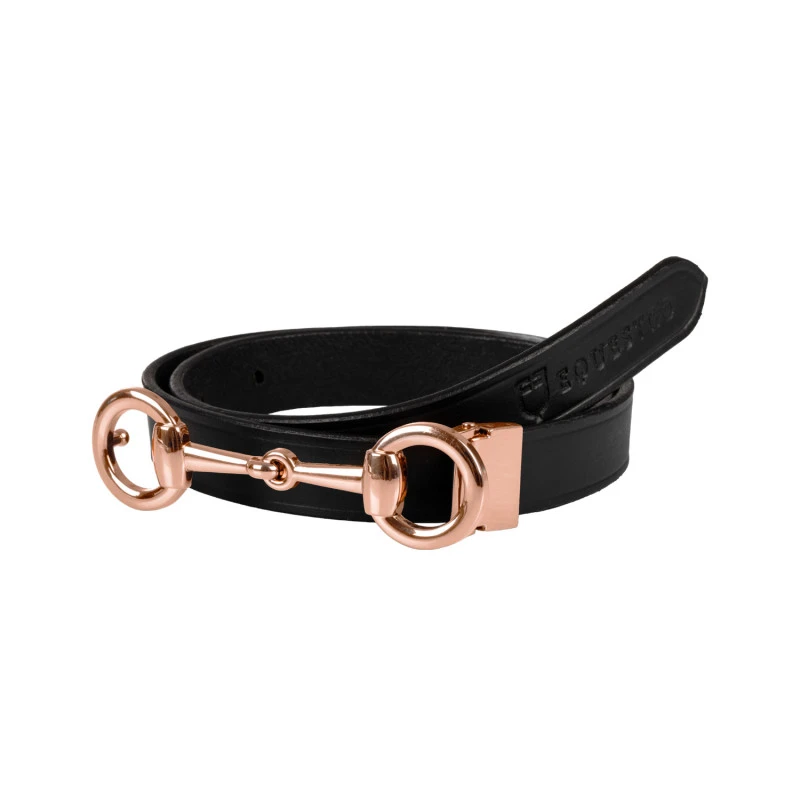 Women's belt snaffle bit buckle
