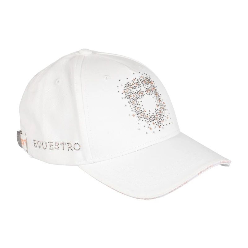 Baseball cap with rhinestone logo