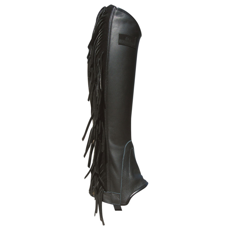 Gp-fransige Leder-Minischaftstiefel