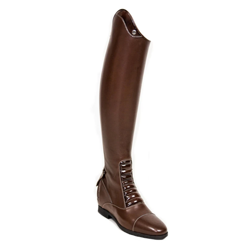 Braune mittelkurze Botticelli-Stiefel