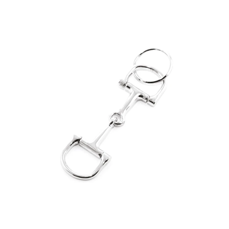 Chaveiro com filete em D de inox