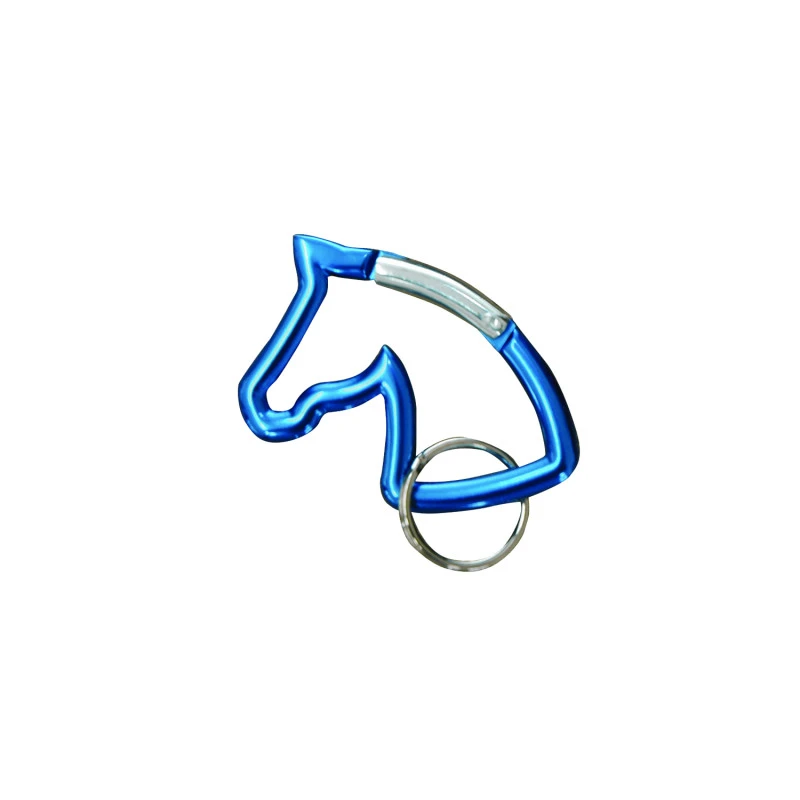 ALUMINUM HORSE HEAD KEYCHAIN