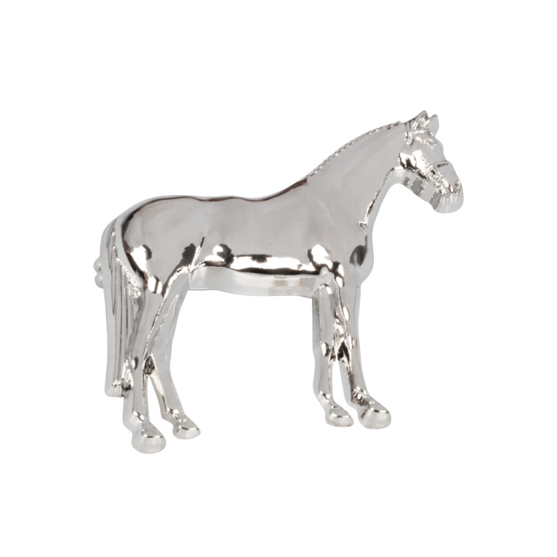 Silver Plated Stock Pins Standing Horse Model