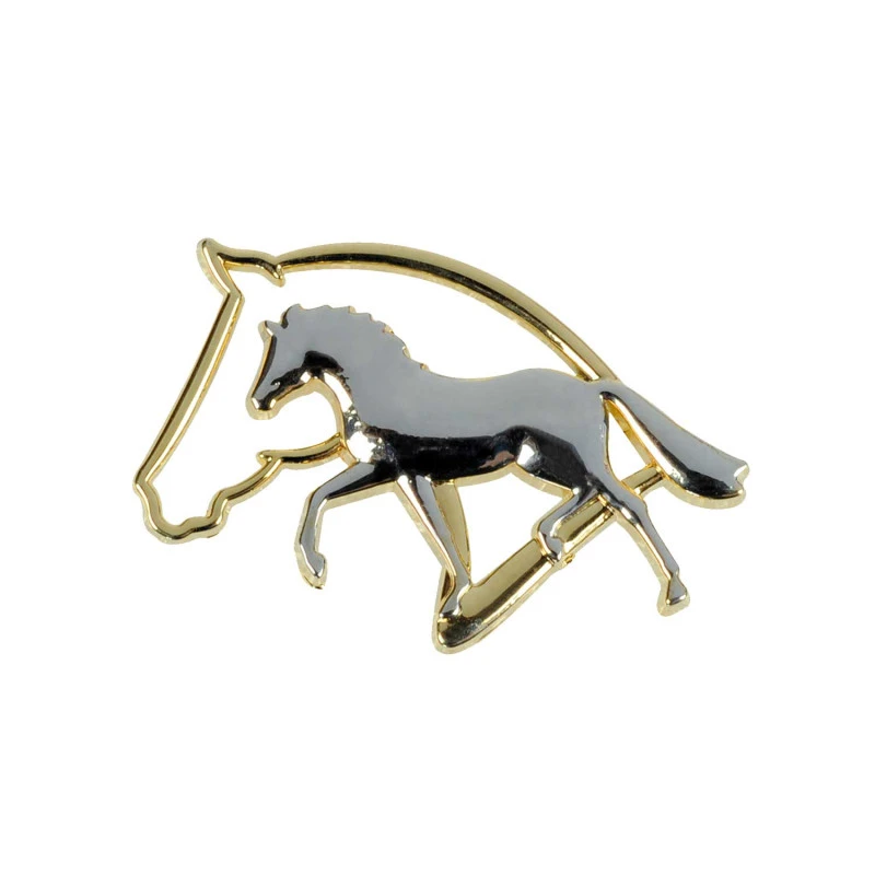 Spilla con silhouette testa cavallo