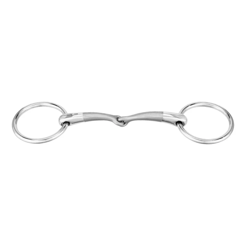 Satinox-Klammer. 14 mm Edelstahl doppelt j.w. 55 mm rg.