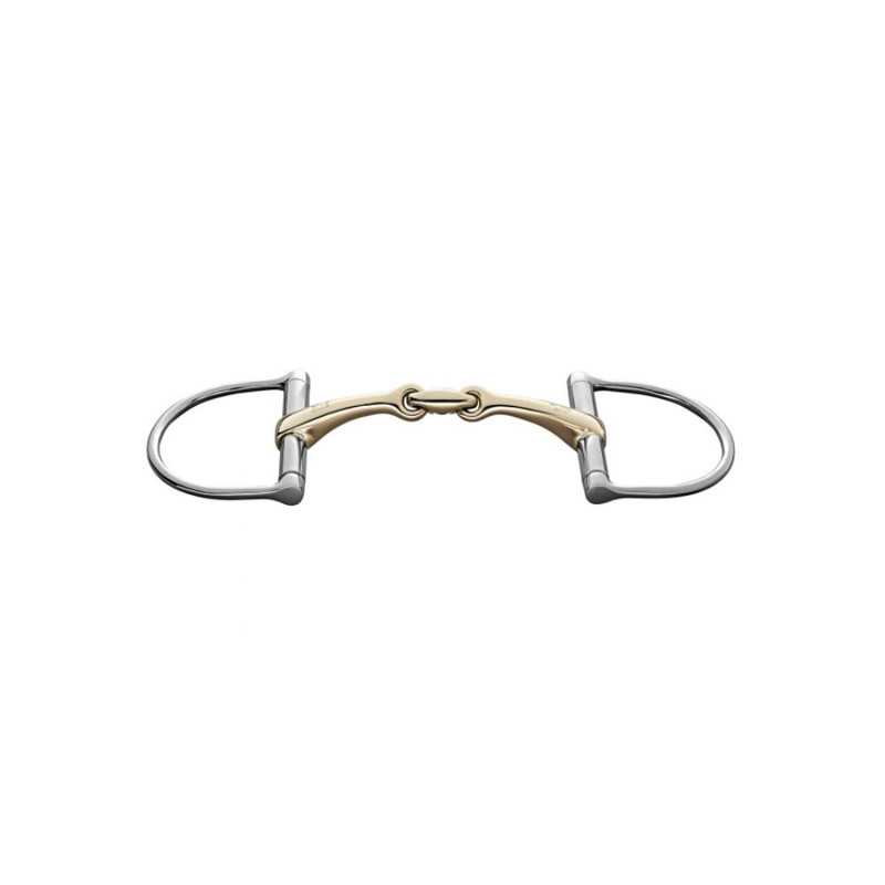 Dynamic Rs D-Ring Snaffle 14mm Sensogan, Double Jointed