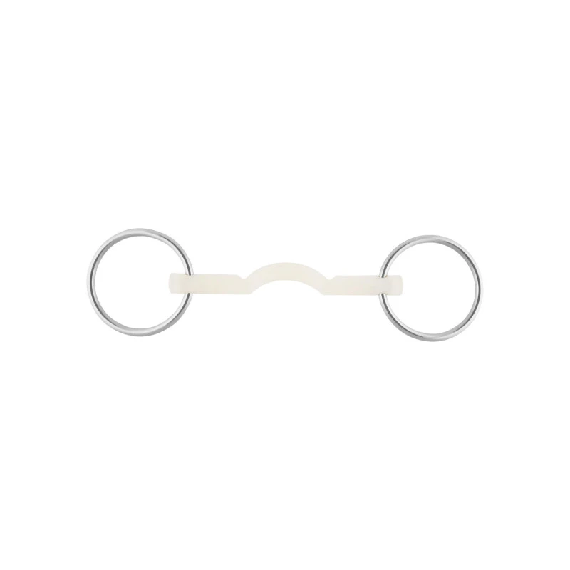 NATHE MULLEN MOUTH BIT SOFT 15MM  W. 70MM RG. W. PORT