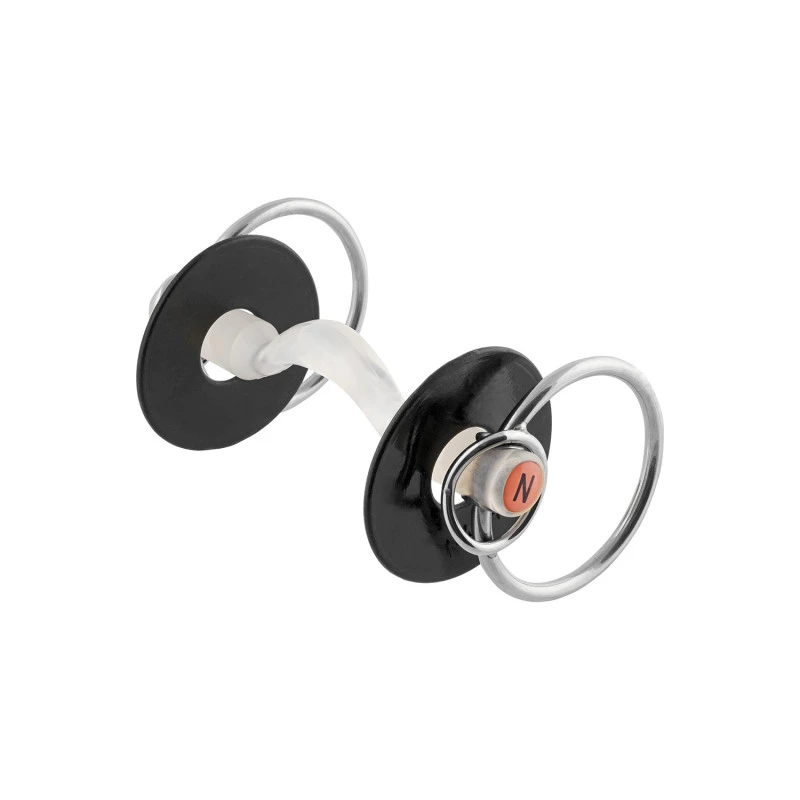 NATHE MULLEN MOUTH BIT 20MM  W.70MM RG. AND ADD. SMALL RG.  WITH PORT