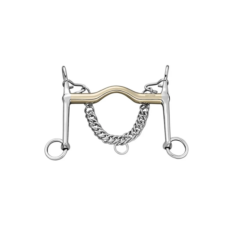 Spezial-Dressurgebiss Sensog. 16 mm mit 7 cm St. St. Seitenteilen