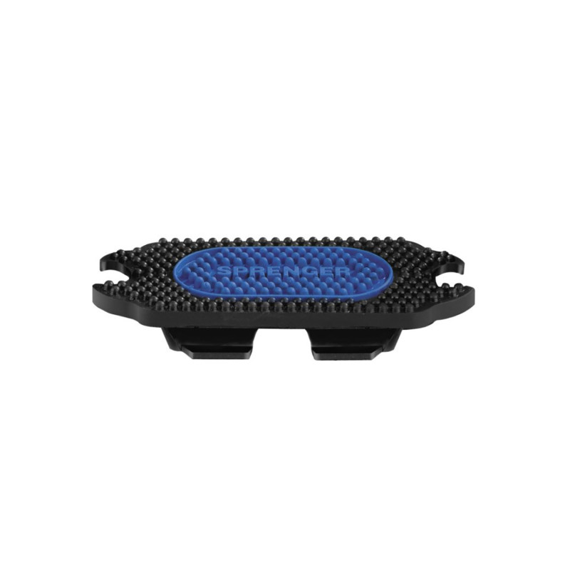 Stirrup Pads For Bow Balance Stirrups - Rubber Black / Blue, Size 120 Mm