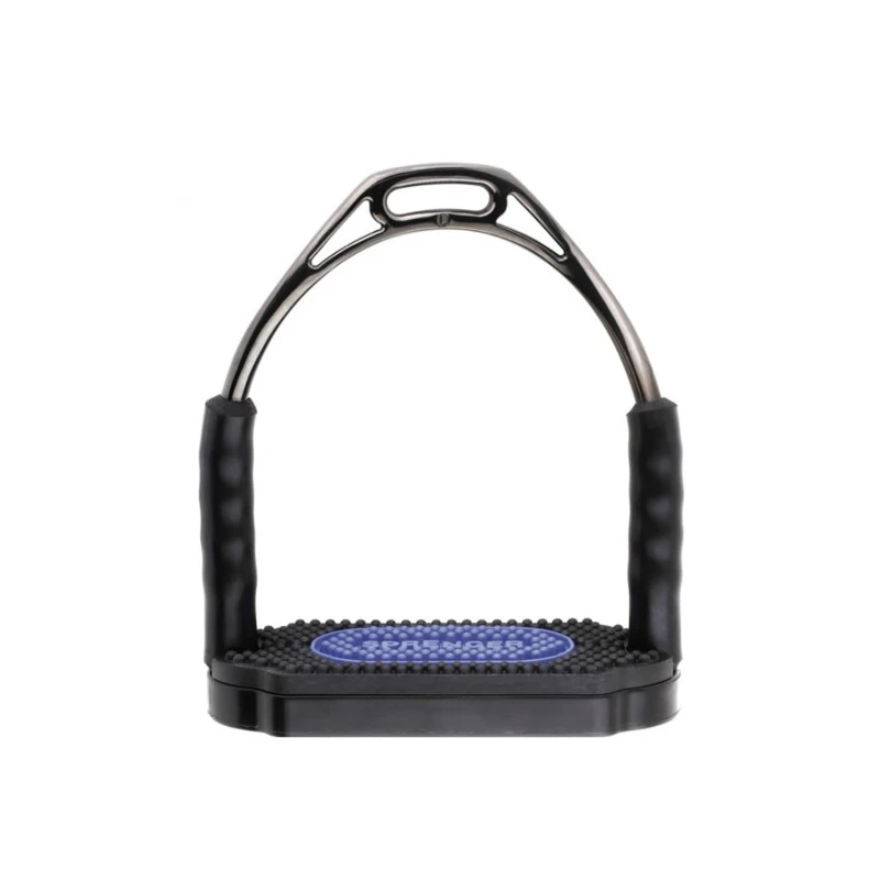 BOW BALANCE STIRRUPS - STAINLESS STEEL ANTHRACITE, SIZE 120 MM