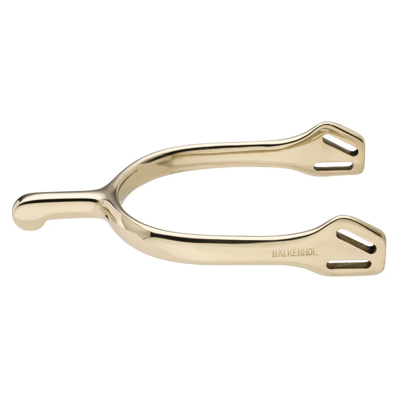 Speroni Balkenhol per uomo con chiusura Balkenhol - Argento tedesco altamente lucidato, 40 mm arrotondati