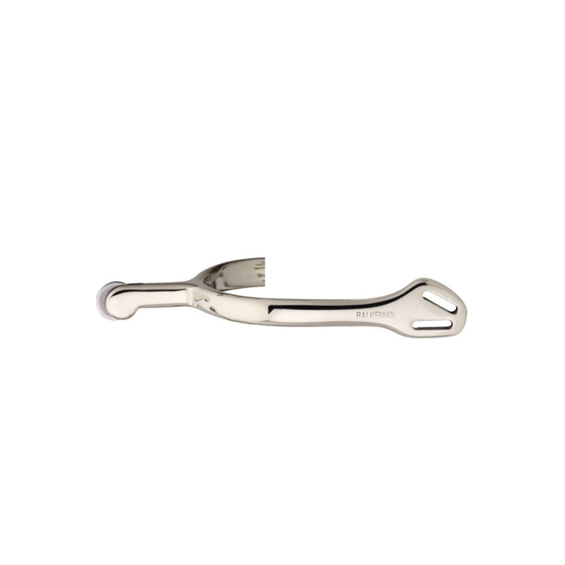 Balkenhol Spurs For Ladies With Balkenhol Fastening - German Silver Hihgly Polished, 40 Mm Rounded