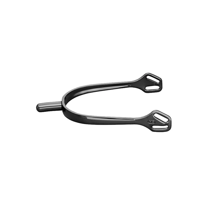 ULTRA fit spurs with Balkenhol fastening - Stainless steel anthracite, 25 mm rounded