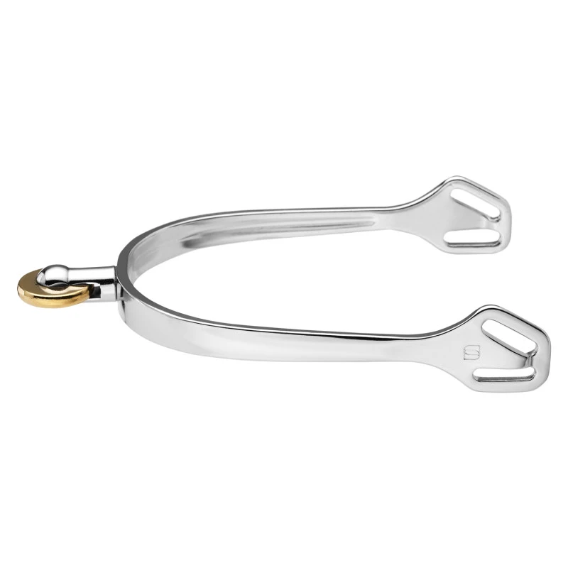 ULTRA FIT SPURS WITH BALKENHOL FASTENING - STAINLESS STEEL, 25 MM HORIZ.COMFORT ROLLER
