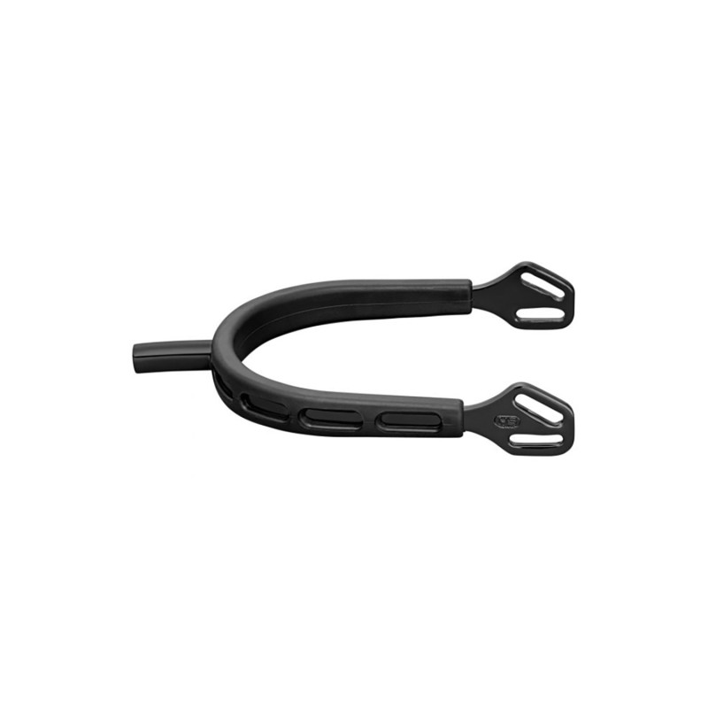 ULTRA fit EXTRA GRIP spurs "Black Series" with Balkenhol fastening - Anthracite stainless steel, 25 mm flat