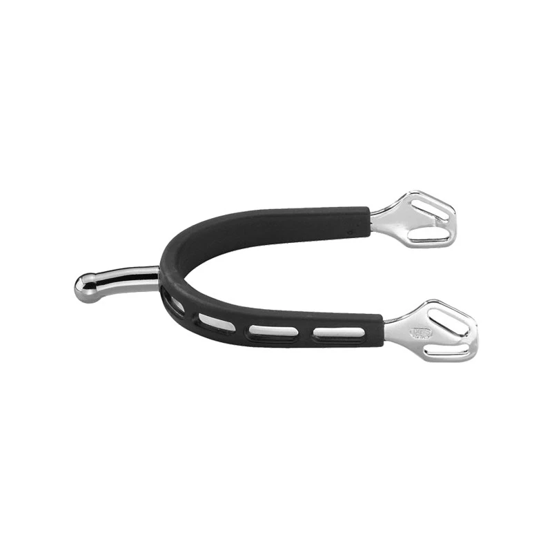 ULTRA fit EXTRA GRIP spurs with Balkenhol fastening - Stainless steel, 30 mm ball-shaped