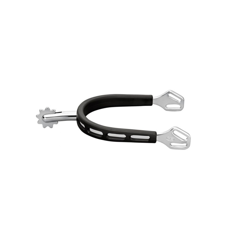 Ultra Fit Extra Grip Spurs With Balkenhol Fastening - Stainless Steel, 40 Mm Rounded With Rowel #4