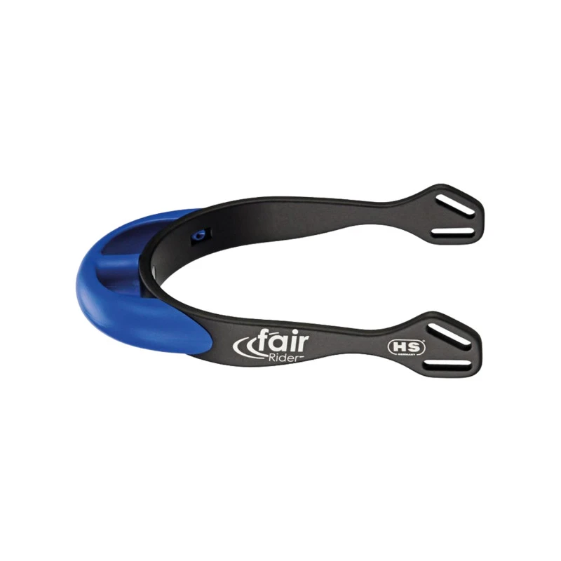 Esporas Fairrider alumínio pescoço arredondado azul 20mm