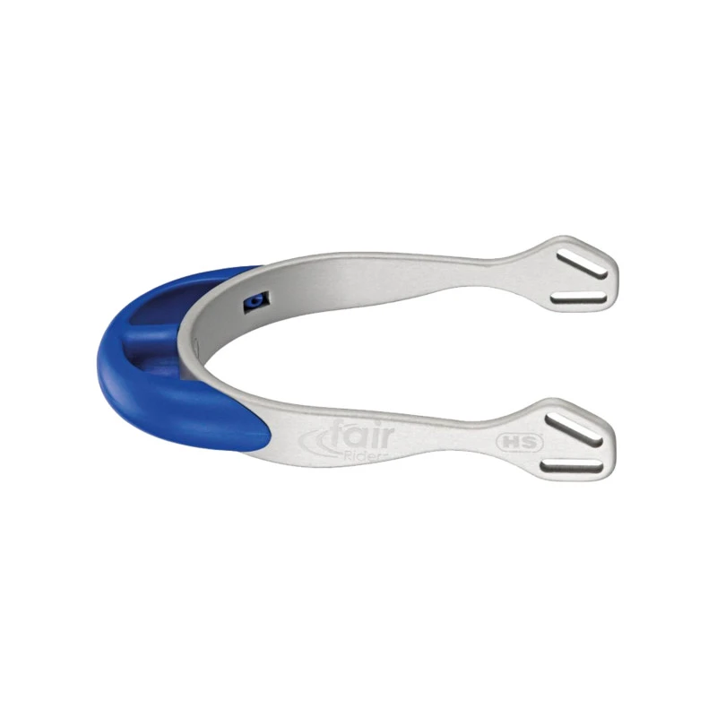 SPURS FAIRRIDER ALUMINIUN ROUNDED NECK BLUE 20MM