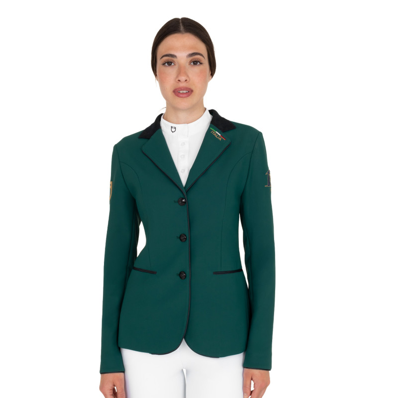 Women's three-button competition jacket Equestro X FISE 100