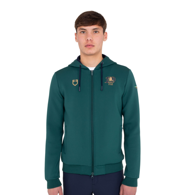 Men's hooded sweatshirt Equestro X FISE 100