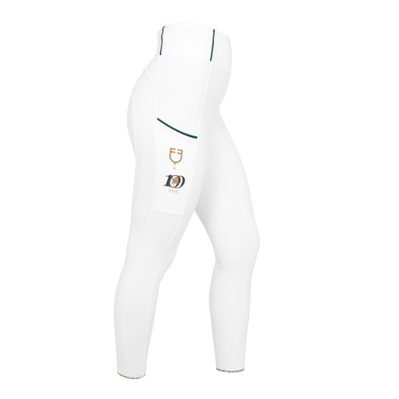 Women's slim fit full grip leggings Equestro X FISE 100