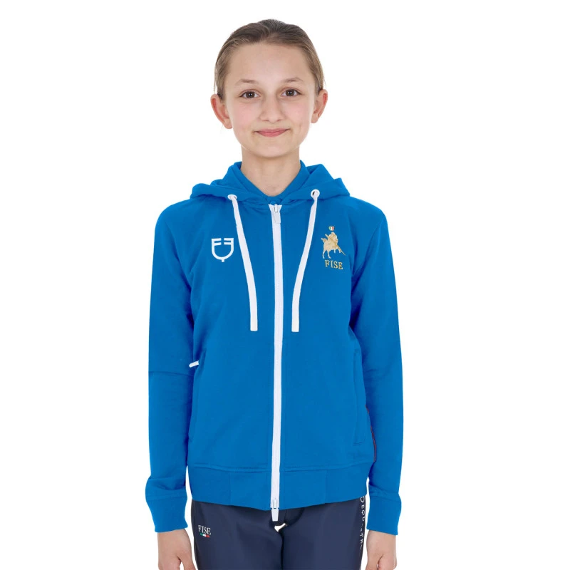 Kids'fleece unisex hoodie Equestro X FISE