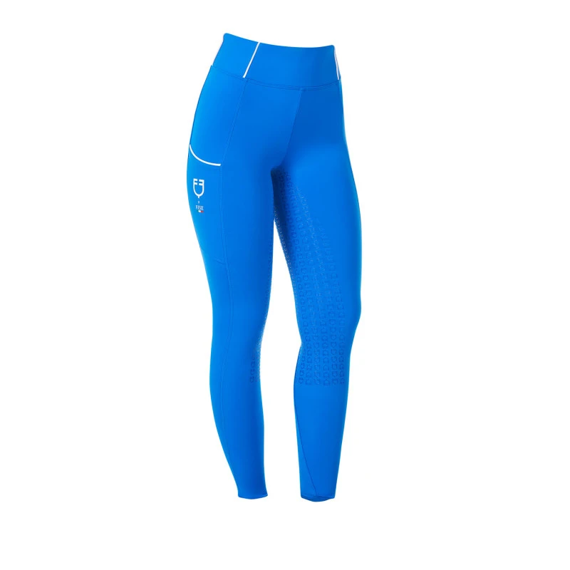Women's slim fit full grip leggings Equestro X FISE